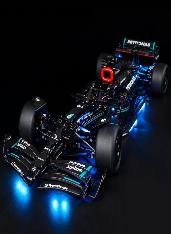 Kyglaring طقم إضاءة LED من Kyglaring متوافق مع مكعبات بناء Lego Mercedes-AMG F1 W14 E Performance 42171، ملحقات إضاءة مطورة لمجموعة النموذج 42171، الأضواء فقط (النموذج غير متضمن) - Image 1